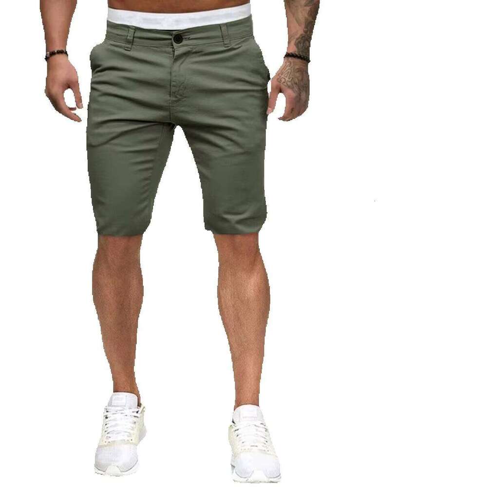 Summer New Casual Shorts for Men, European and American Style Slim Fit Men's Color Shorts Wholesale