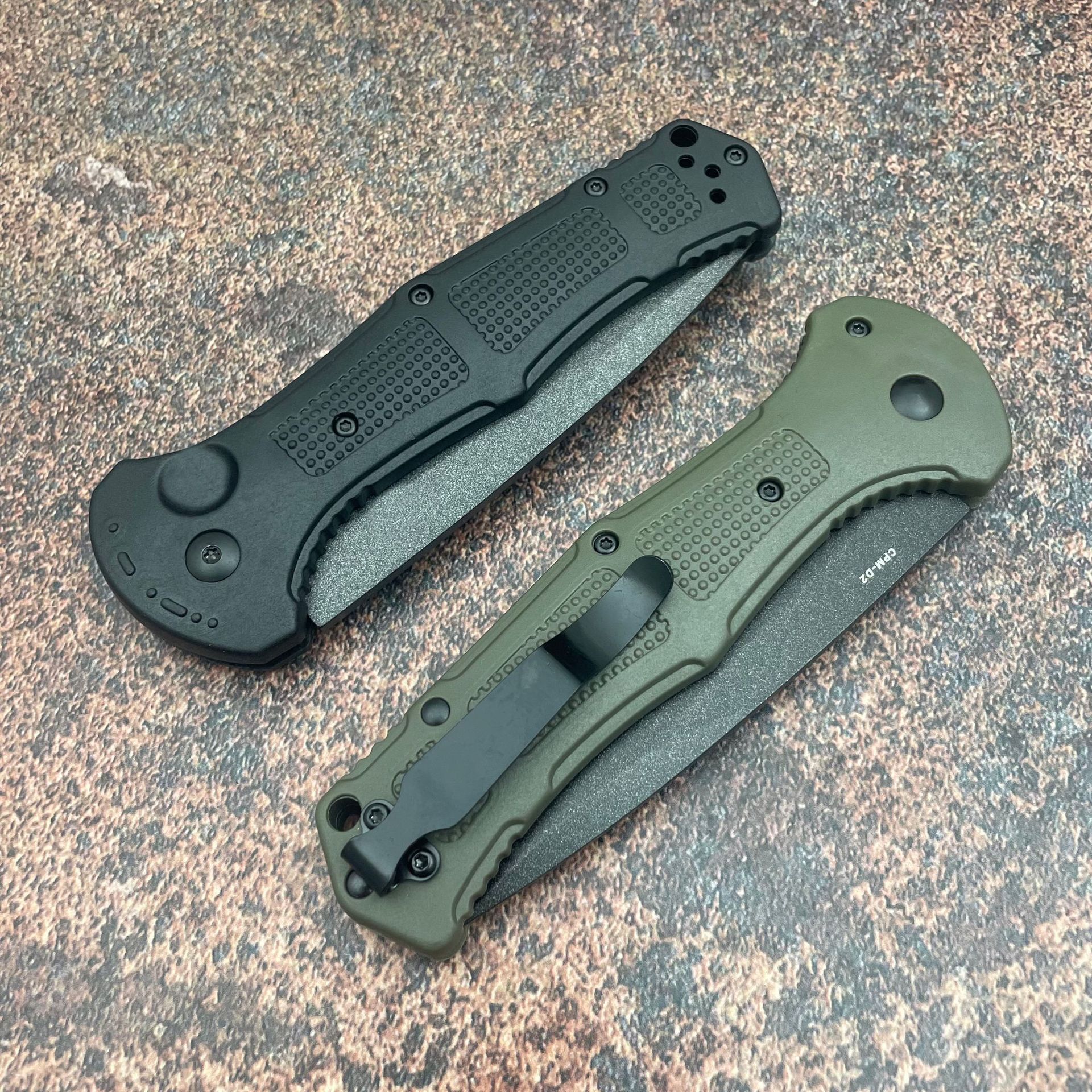 New BM 9070 Small Folding Knife EDC Camping Hiking Tools High Quality D2 Blade Nylon Fiber Handle Outdoor Pocket Knife