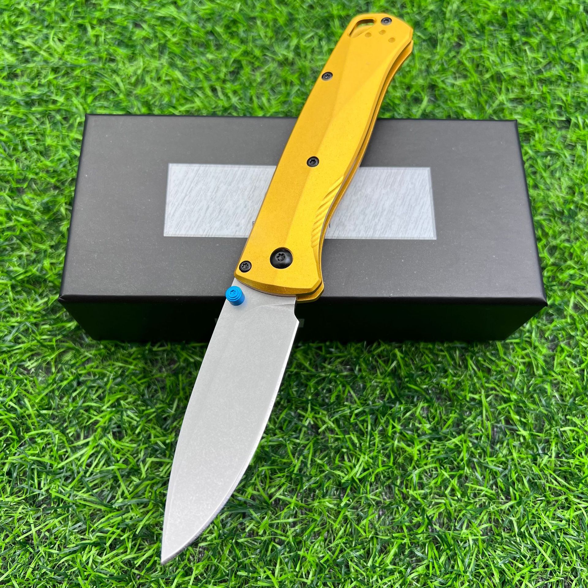 BM 535 Bugout Aluminum Handle Folding Knife D2 Hardness Blade Portable Camping Outdoor Utility Survival Knives EDC