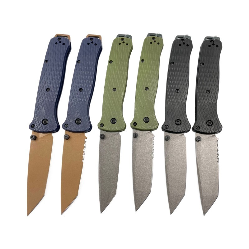 BM537 Bailout BM Knife Self Defense Pocket Knives Outdoor EDC Survival Flipper Folding Knife Camping Hunting Tool Nylon Handle