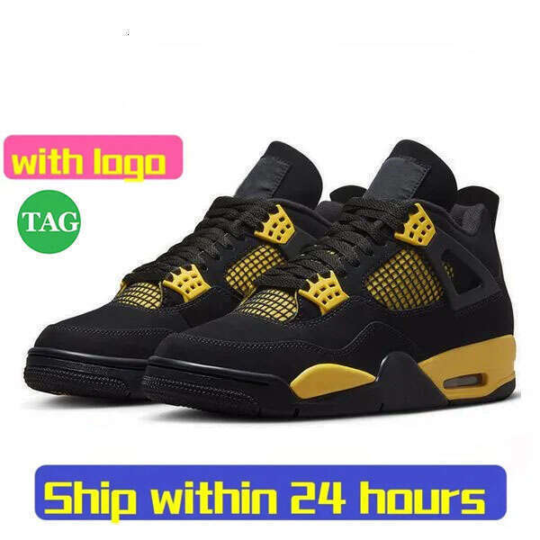 Original Box Designer 4 Basketball shoes Men Women 4s Sneakers Worn Blue Panda Military Black Cat 2025 Purple Thunder Cool Grey Bred Sports Mens Train