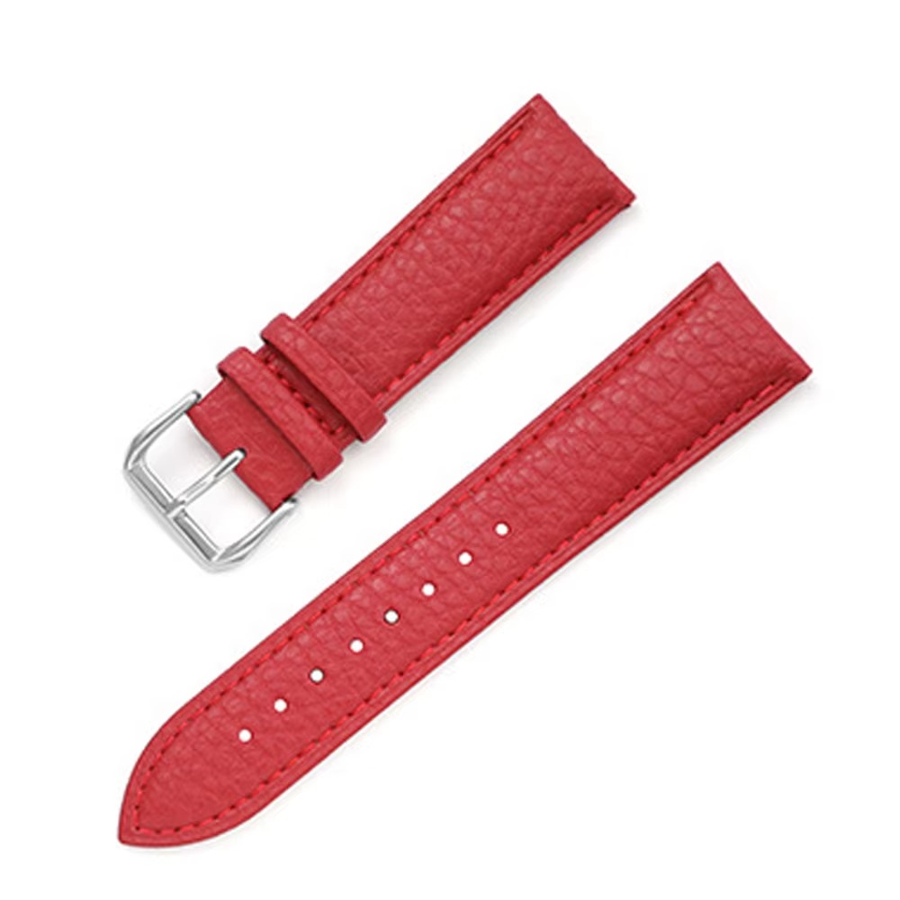 High-quality leather watch strap lychee grain universal replacement watch band for men and women Versatile 18mm to 22mm Widths