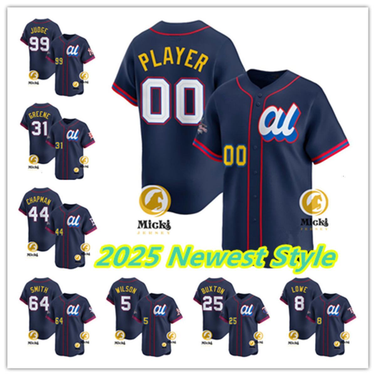 Hunter Brown Maglia Da Baseball All-Star Game Della American League 2025 Kris B…