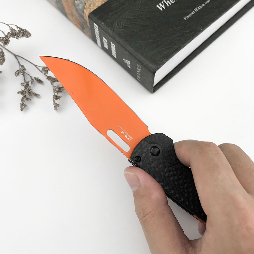 BM 15535 Folding Tactical Self Defense Pocket Knife Carbon Fiber/G10/Nylon Handle Outdoor EDC Flipper Knives Survival Hunt Knife