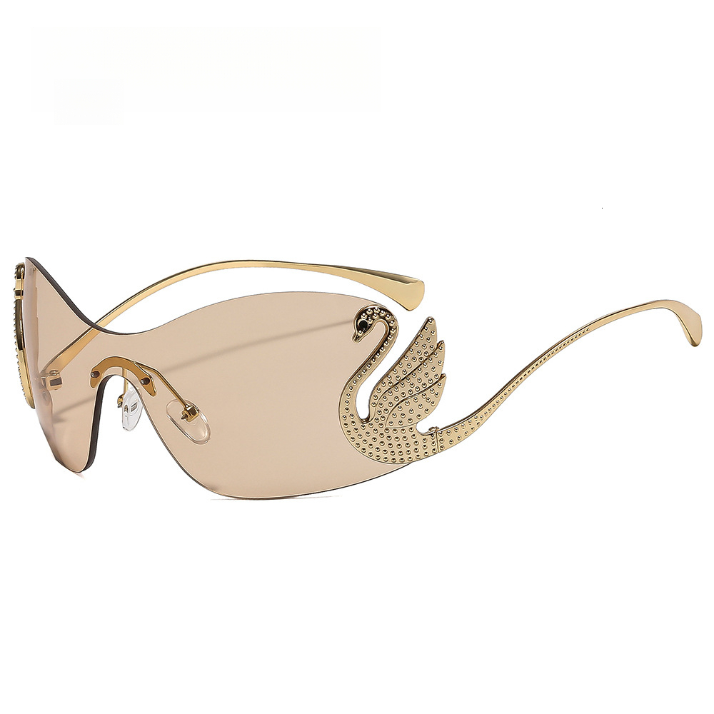 Designer Sunglasses New temple metal sunglasses with a stylish integrated design personalized with diamond inlays and UV protection Luxury brand sungl