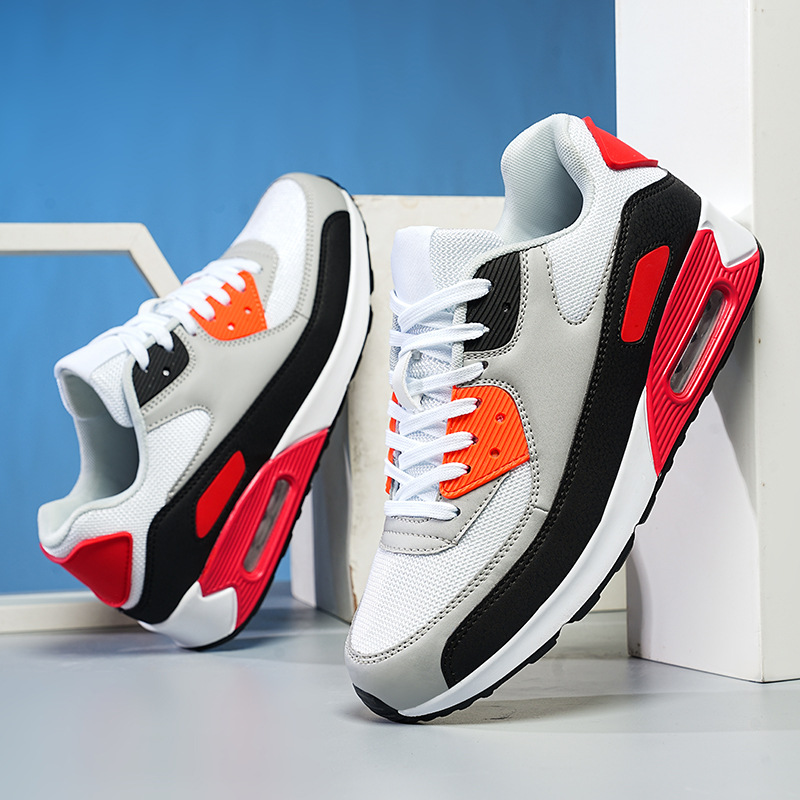 2026 New Men's Color Block Air Cushion Sneakers Lightweight Breathable Casual Sports Running Shoes Free shipping