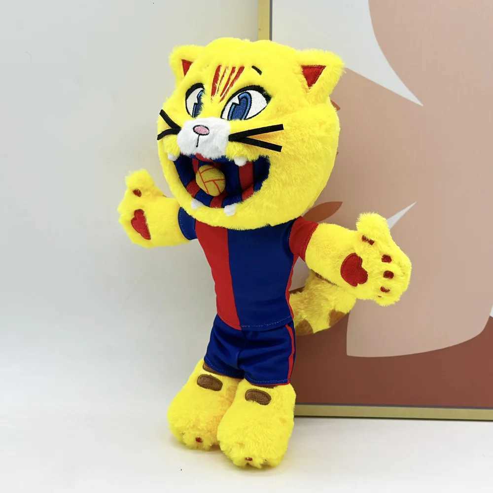 Mascot of Barcelona Football Plush Doll Cat Plushies Collection Souvenir Stuffed Toys Kids Child Boys Girls Birthday Gifts X260504