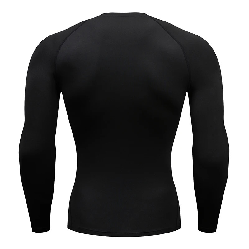 Mens Compression Long Sleeve Shirt Quick Dry Muscle Fit Athletic Top for Workout Training Bodybuilding Running Fitness Sports 260430