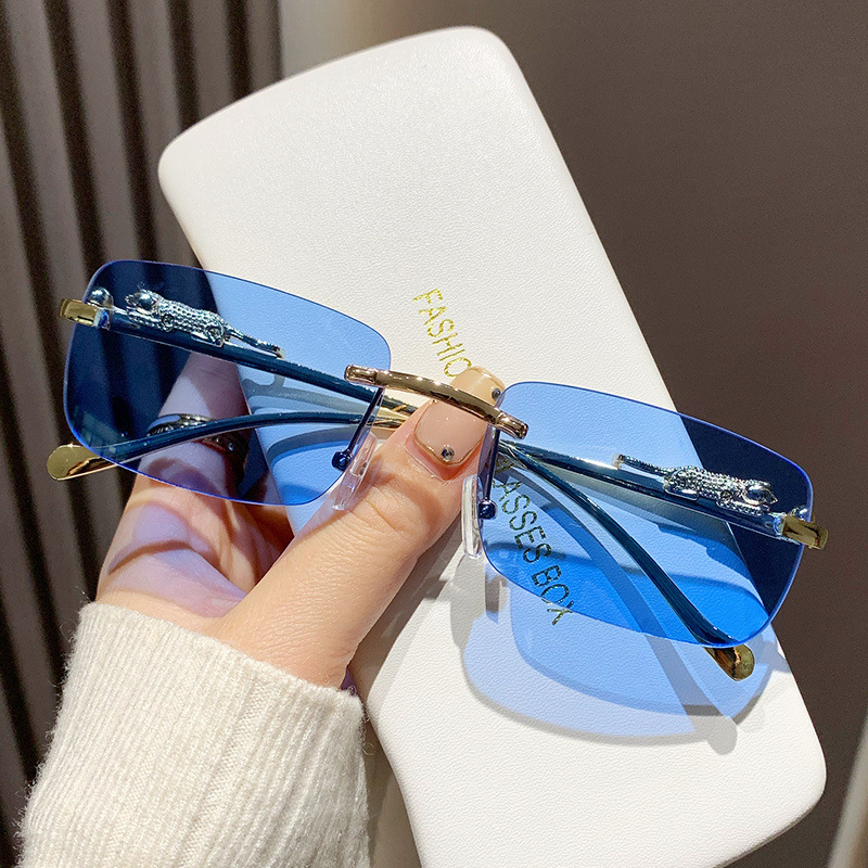 Luxury Brand Designer Sunglasses Personalized European And American Fashion Small Frame Hip-Hop Sunglasses High-End Men's Ins Glasses Internet Ce