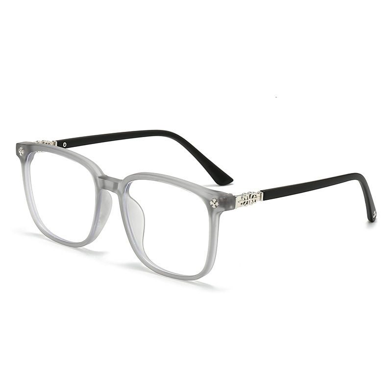 Luxury Brand Designer Unisex Large Frame Anti-Blue Light Glasses Prescription Eyeglasses Frame Photochromic Clear Eyewear Chic Stylish Modern