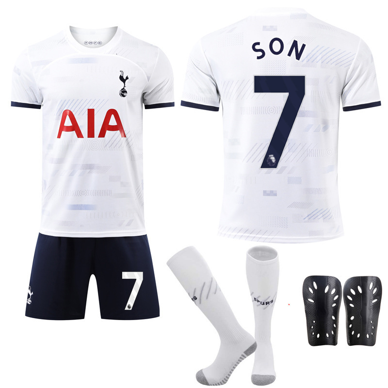 Bestseller 2324 Tottenham Home Football Jersey Set, Fan Edition, With Numbers 7 Son Heung-Min, 9 Richarlison, And 17 Romero Ddmysat