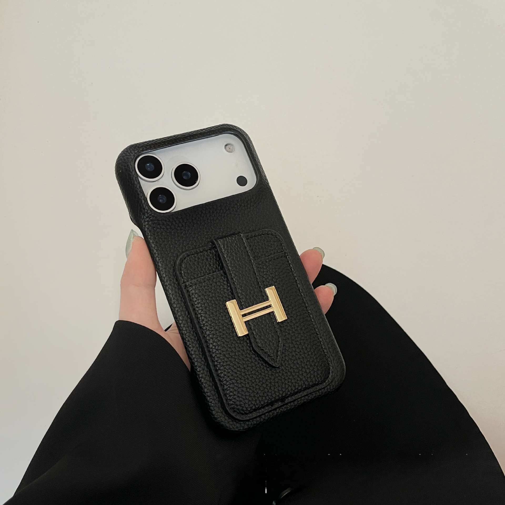 Fashion Card Slot Oil Edge Full Coverage Designer Phone Case Anti Drop Wear Resistant Luxury Women Protective Cover Suitable For IPhone 15 Pro 17 Pro 