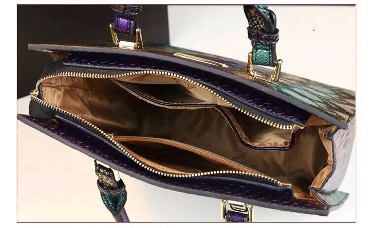 New Cowhide Leather Women Handbags Fashion Female Chain Serpentine Portable Tote Bag Ladies Shoulder Messenger Bags Luxury SENYY