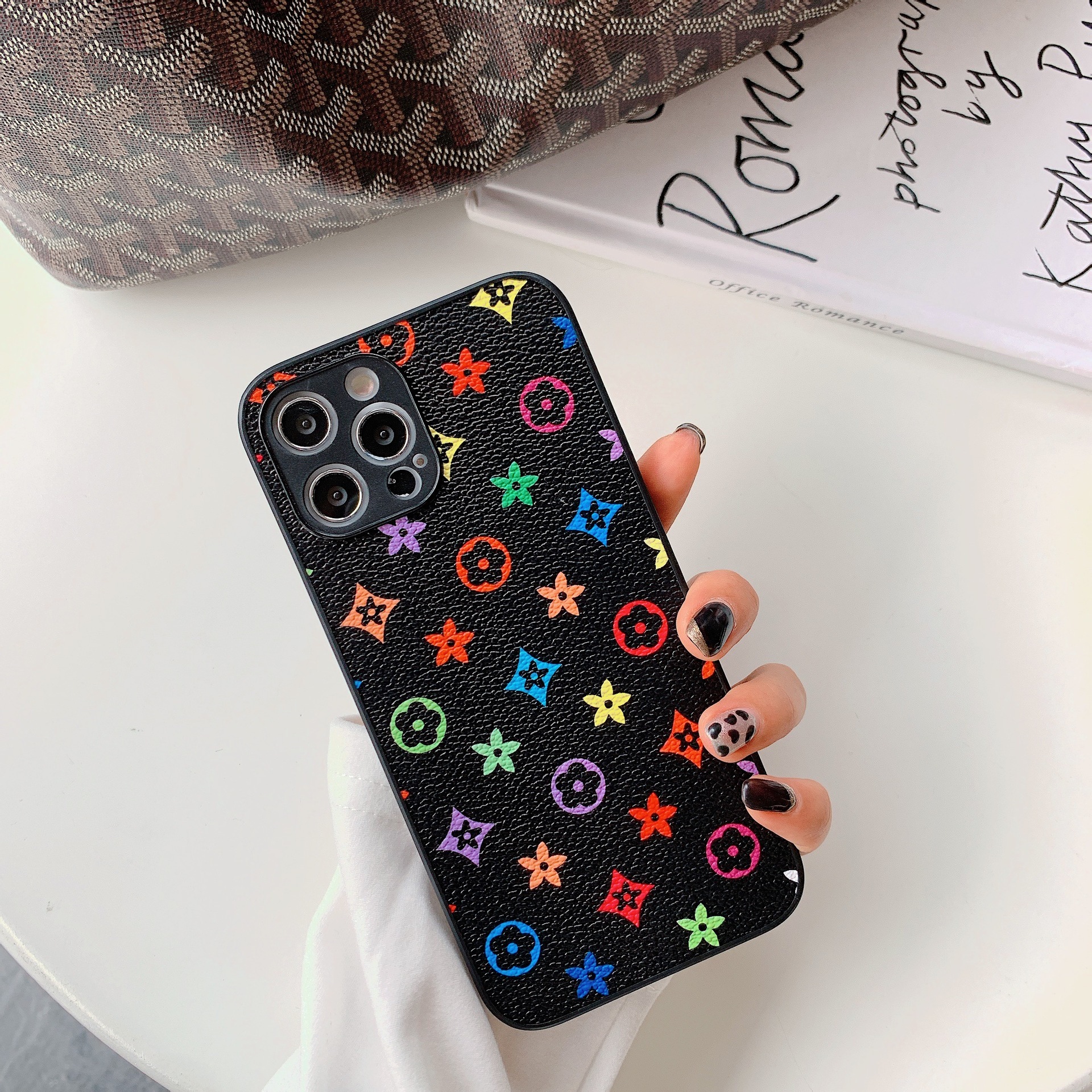 Trendy Retro Classic Full Coverage Designer Phone Case Anti Slip Shockproof Protective Cover Suitable For IPhone 11 12 13 14 15 16 17 Pro Max