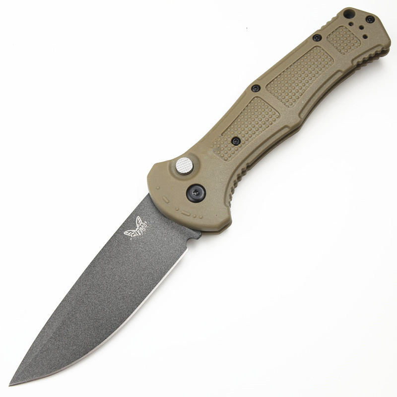 BM 9070 Folding Pocket Knife Drop Point Plain Blade Grivory Handle Hunting Camping Tactical Combat Self-defense Multitool Knives