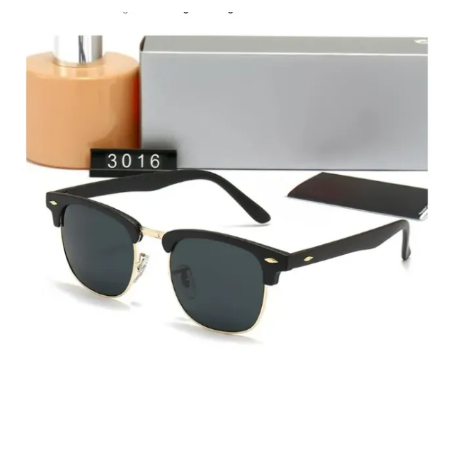 2026 Designers sunglasses Luxury designer classic Men car glasses for woman luxurys Rletter UV400 Eyewear Frameless mens sunglasses Brand Sun Glasses 3016