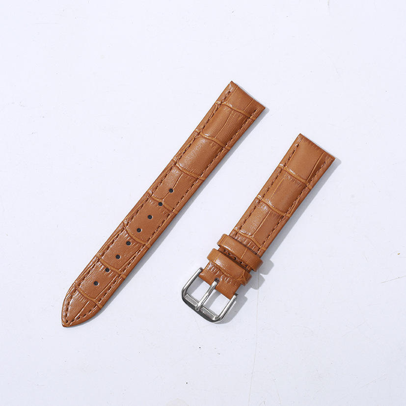 Retro High-Quality Leather Watch Strap, 12-24mm Universal Replacement Band with Metal Buckle for All Smart & Traditional Watch Brands