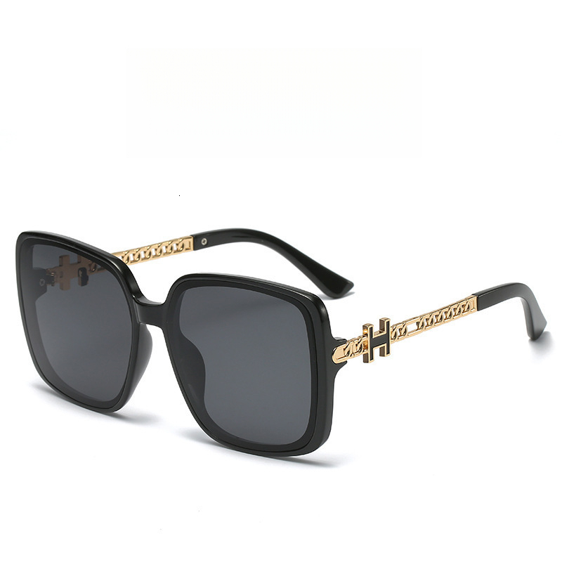 Designer Sunglasses New largeframe slimming UV protection sunglasses for women H orange fashion sunglasses Luxury brand sunglasses