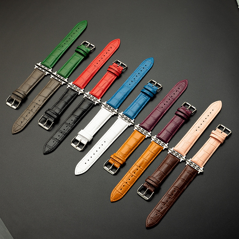 Retro High-Quality Leather Watch Strap, 12-24mm Universal Replacement Band with Metal Buckle for All Smart & Traditional Watch Brands