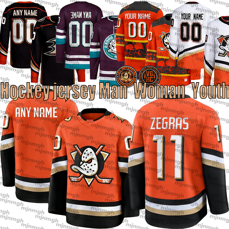 11 Trevor Zegras anaheim hockey jersey mighty ducks jersey Troy Terry Frank Vatrano Leo Carlsson Beckett Sennecke Lukas Dostal John Gibson Charlie Conway jerseys