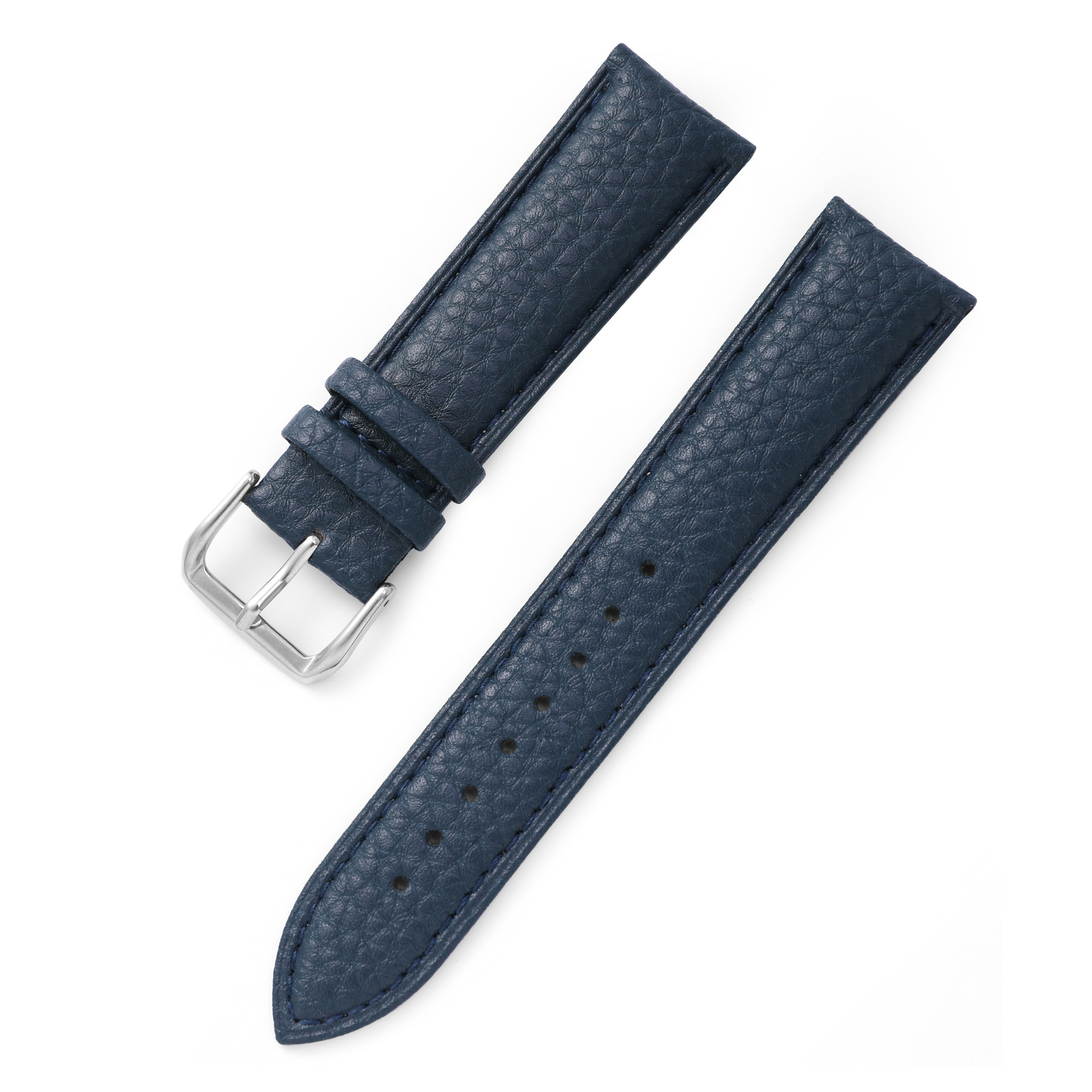 High-quality leather watch strap lychee grain universal replacement watch band for men and women Versatile 18mm to 22mm Widths