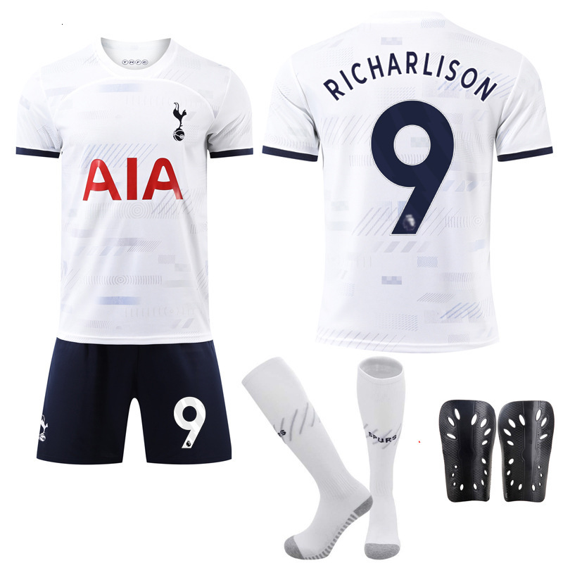 Bestseller 2324 Tottenham Home Football Jersey Set, Fan Edition, With Numbers 7 Son Heung-Min, 9 Richarlison, And 17 Romero Ddmysat