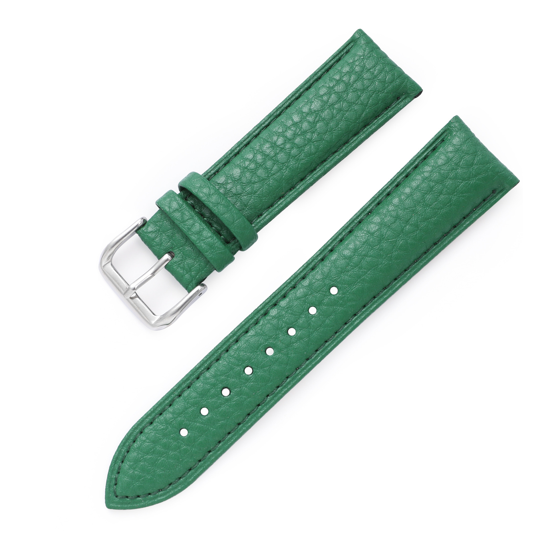 High-quality leather watch strap lychee grain universal replacement watch band for men and women Versatile 18mm to 22mm Widths