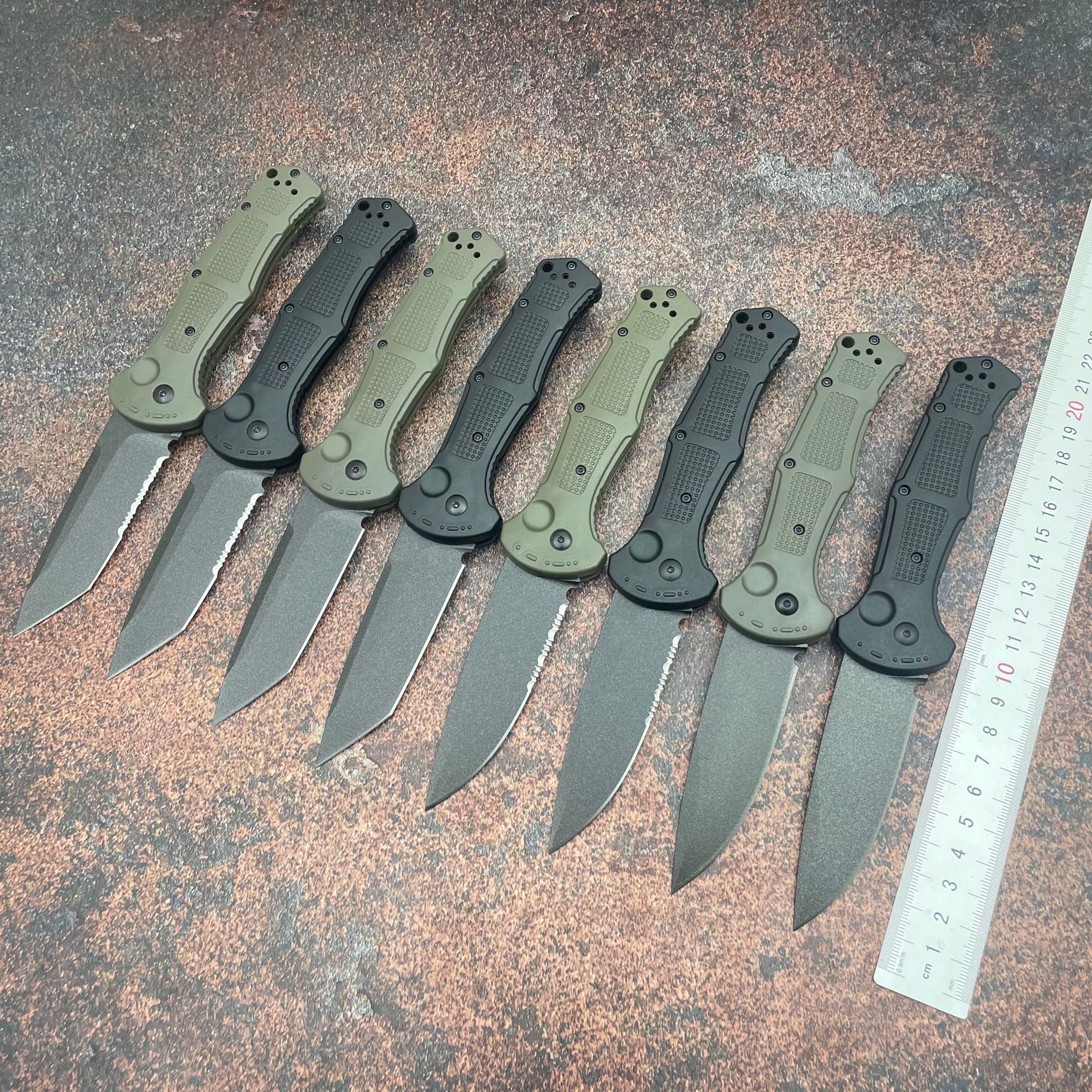 New BM 9070 Small Folding Knife EDC Camping Hiking Tools High Quality D2 Blade Nylon Fiber Handle Outdoor Pocket Knife