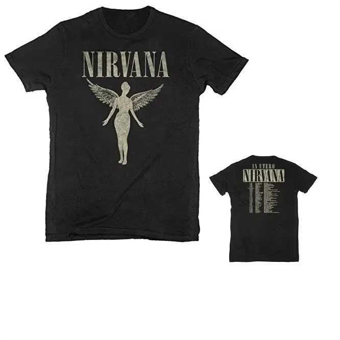 Nirvana in Utero Album Mens T-shirt Licensed Is for BoTH Men and Women Top Y2k 2026 SummerT260504
