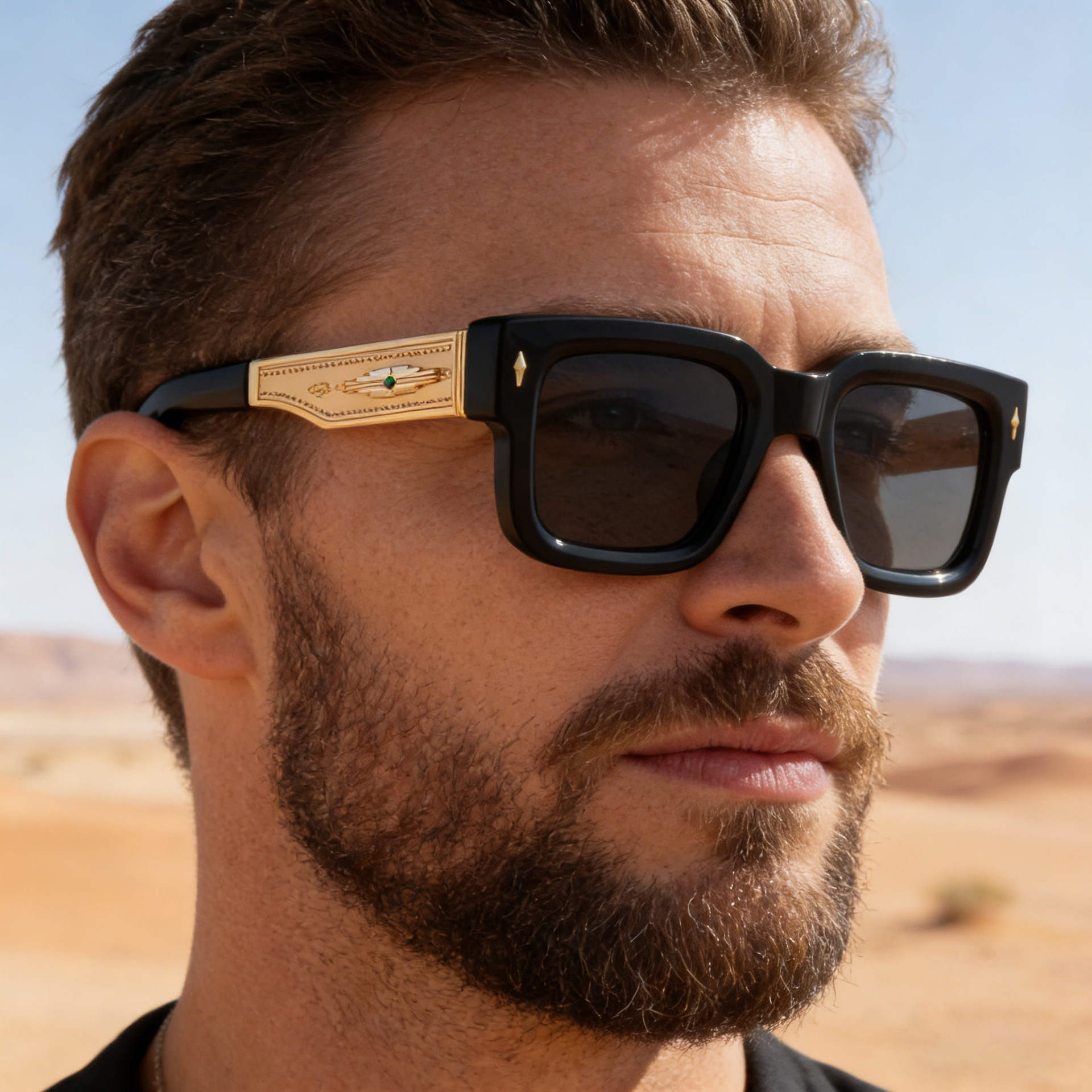 2026 New Designer Sunglasses Luxury Fashion High End Square Frame Retro High End Sunscreen Men's Outdoor Sports Cycling Goggles Trendy Brand Men& - view 5