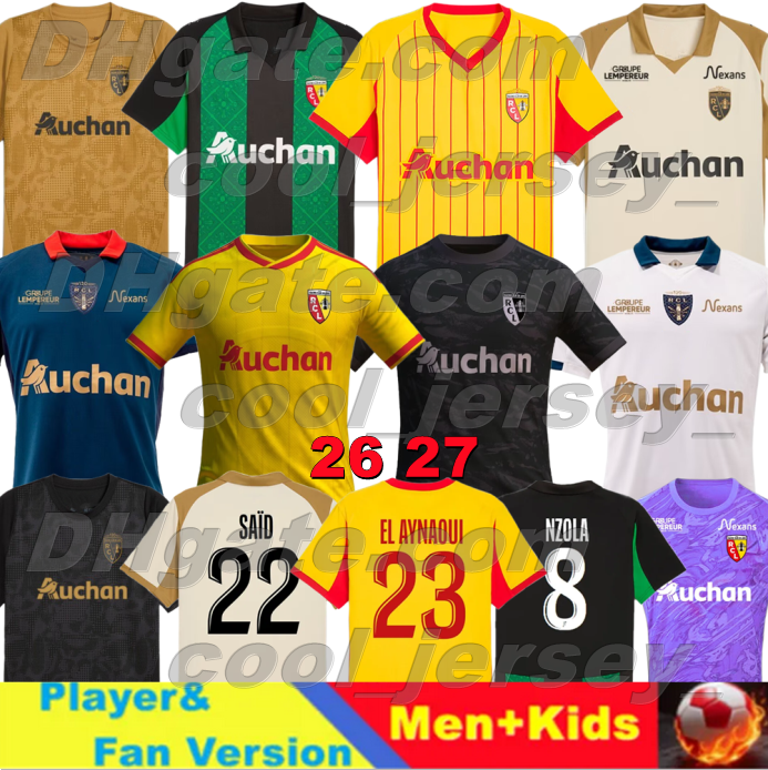 4XL 25 26 27 maillot RC LeNs soccer jerseys Sainte-Barbe SAID EDOUARD 2026 2027 THAUVIN FOFANA.R BAIDOO GUILAVOGUI SIMA THOMASSON SANGARE Football Shirts kids kits