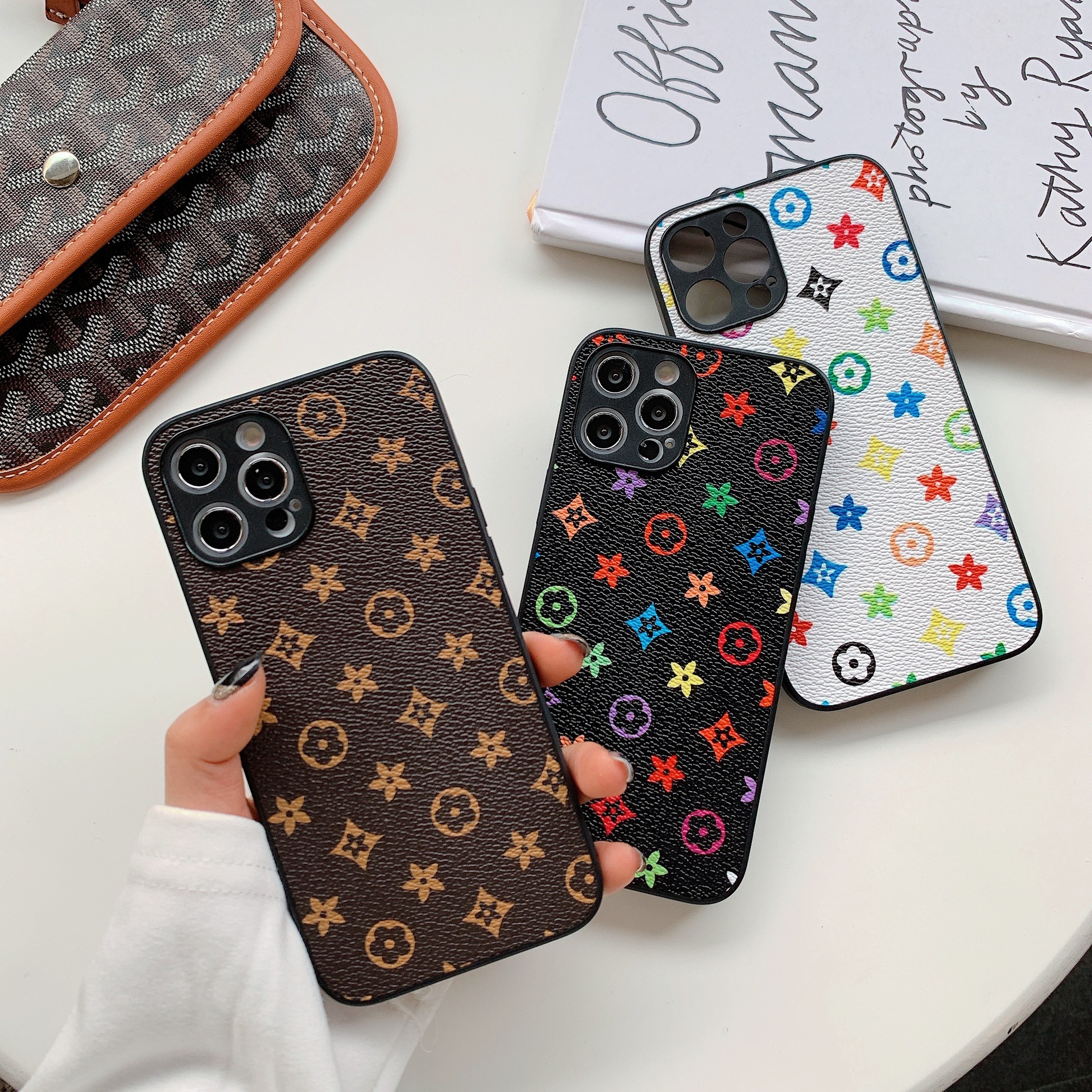 Trendy Retro Classic Full Coverage Designer Phone Case Anti Slip Shockproof Protective Cover Suitable For IPhone 11 12 13 14 15 16 17 Pro Max