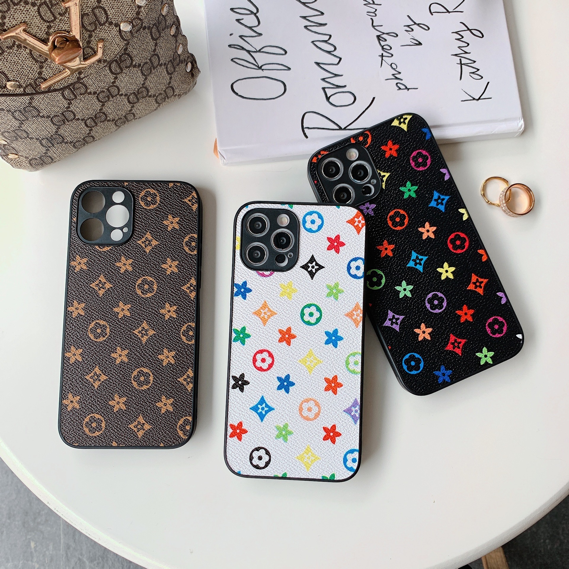 Trendy Retro Classic Full Coverage Designer Phone Case Anti Slip Shockproof Protective Cover Suitable For IPhone 11 12 13 14 15 16 17 Pro Max