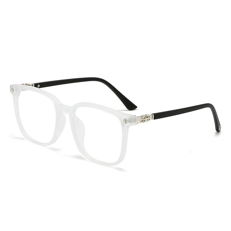 Luxury Brand Designer Unisex Large Frame Anti-Blue Light Glasses Prescription Eyeglasses Frame Photochromic Clear Eyewear Chic Stylish Modern