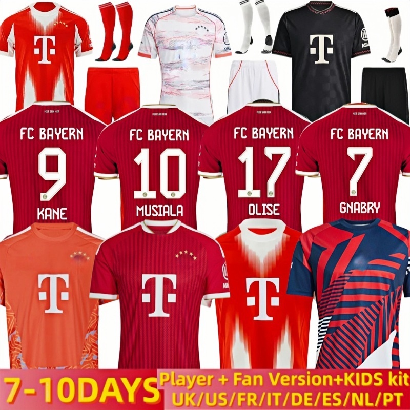 2026 2027 BAYREN munich25 26 kit jersey Anniversary MUSIALA KIMMICH Kingsley Coman MULLER Kimmich Diaz COMAN KANE OLISE Football shirt Men Kids