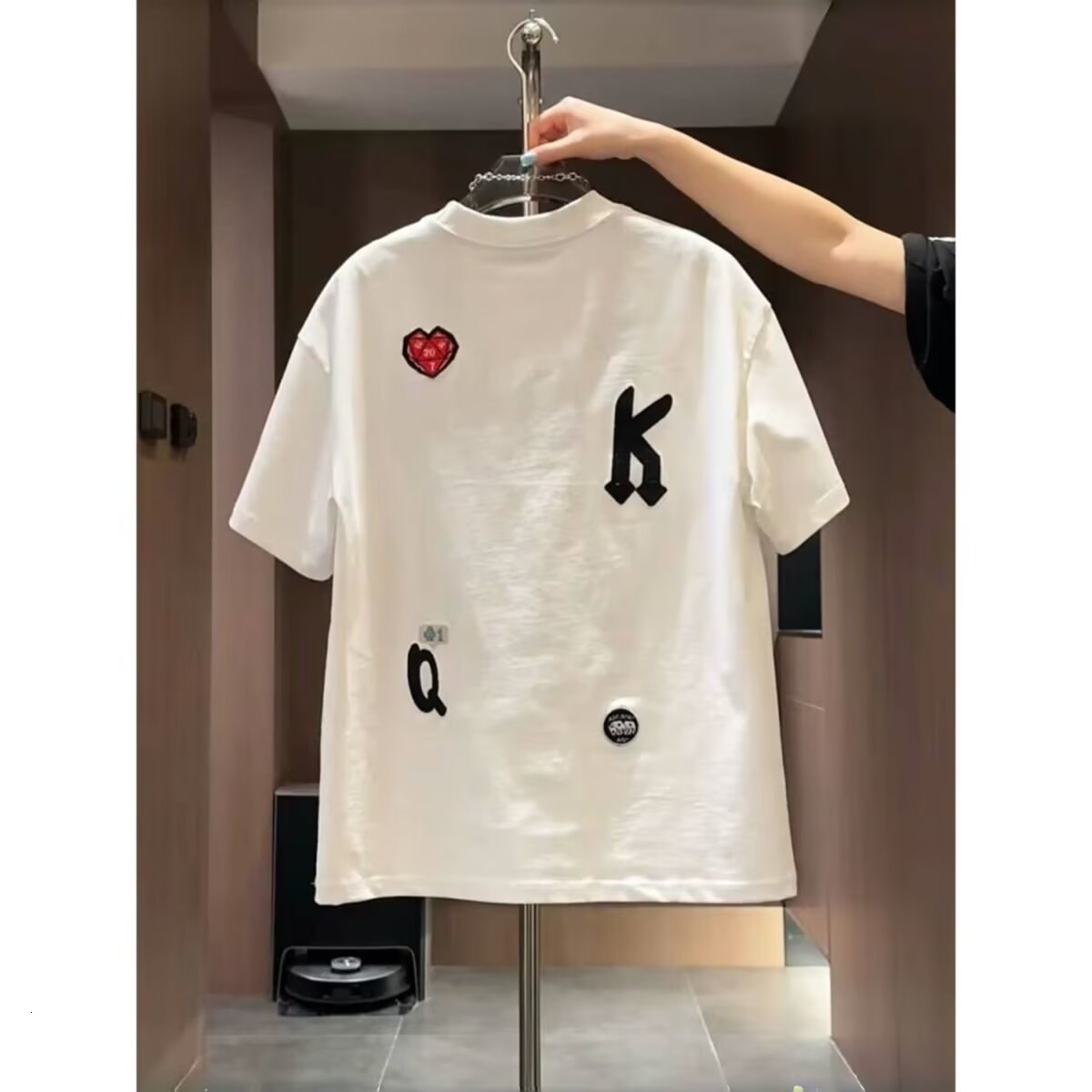 New Short-sleeve T-shirt For Men Summer Mens Designer Clothes American Style, Simple Loose Casual Trendy Essential Couple's Half-sleeve Tee