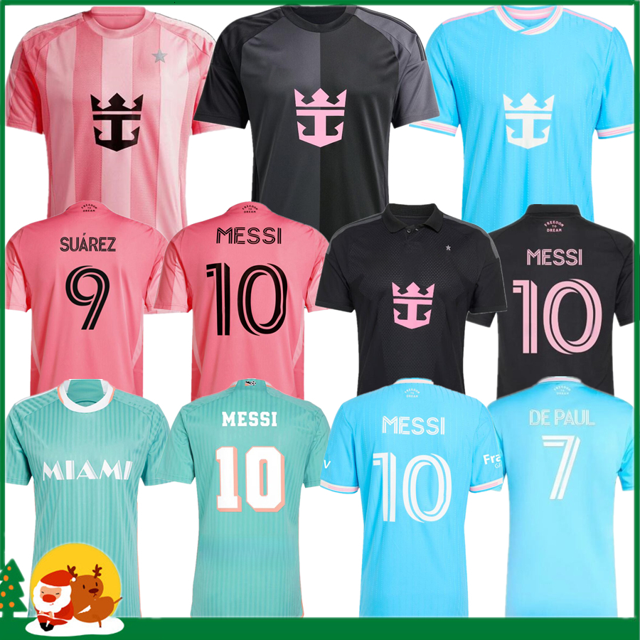 26 27 InterS Miami CF Soccer Jerseys miamikids MESSIS SUAREZ Home Away Football Shirt 2026 2027 miamia SERGIO JORDI ALBA MOTA Jersey Men Kids Kit Wome