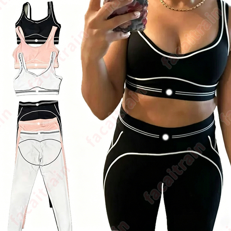 Designer Women Yoga Set Heart Throb Bra Leggings Yoga women gym set Sports Outfit Pants Shaping Waist women clothes bra Sets