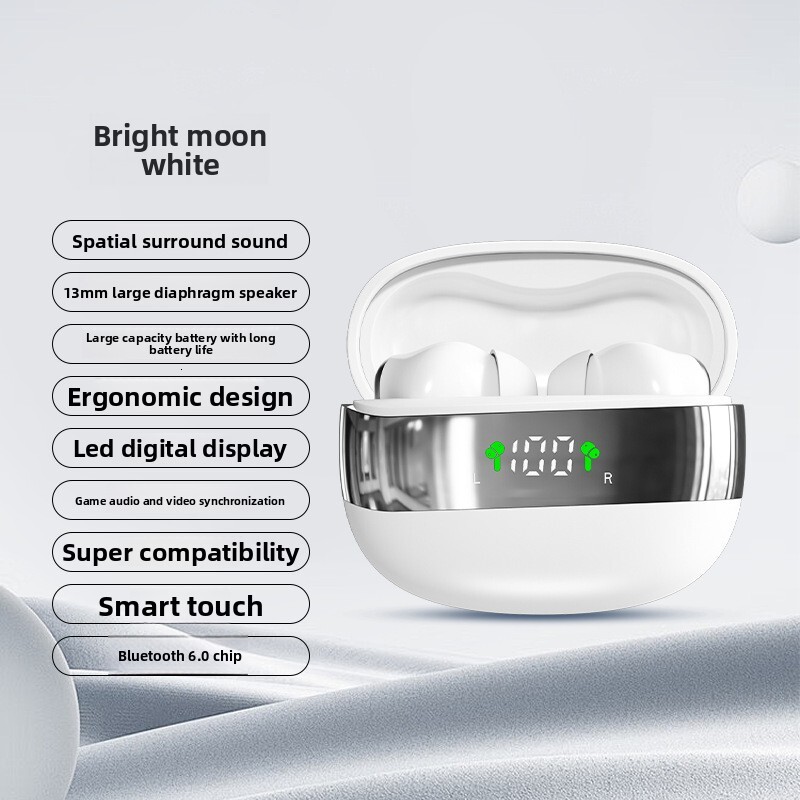 Wireless In Ear Designer Headphones New Arrival High Cost Performance Digital Power Display High Sound Quality Bluetooth Earphones