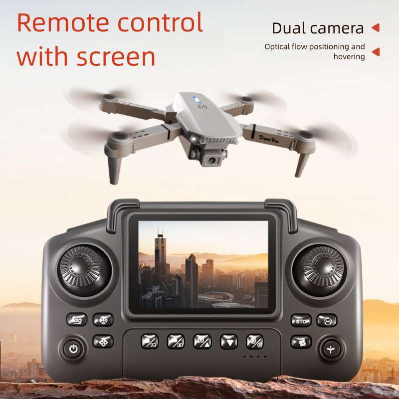 Famous Brand E Screen Folding Four Axis Drone Optical Flow Quadcopter Aerial Photography Remote Control Aircraft Toy CKS