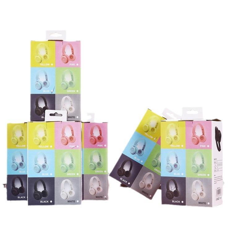 Wireless Over Ear Designer Headphones Macaron Foldable TF Card Fashion Exquisite Student Style Compatible With Smartphones Laptops Computers For Daily