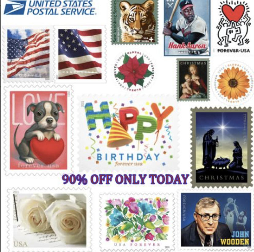 wholesale Wholesale Rolls 2017 2025 STICKERS 100 US First Class Flag Stamp best Thank you A