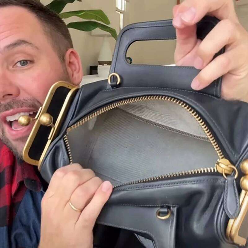 Retro Clip Luxury Designer Frame Handbag Large Capacity Zippered Crossbody Fashion Women S Box Bag SENYY