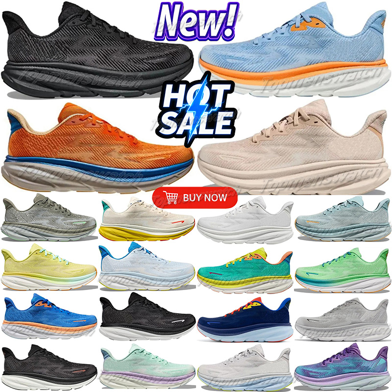 Designer Bondi 8 Running Shoes Clifton 9 Runner Sneakers Carbon x2 Triple Black White Light Blue Anthracite Shock Absorption Breathable Outdoor Sports Trainers