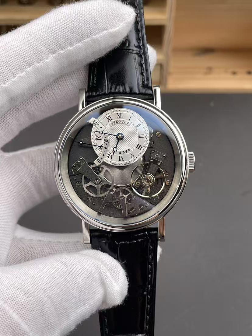 ZF 7097BR watch 40mm x 11.65mm self-deeloped mechanical movement, sapphire crystal, genuine leather strap designer watches