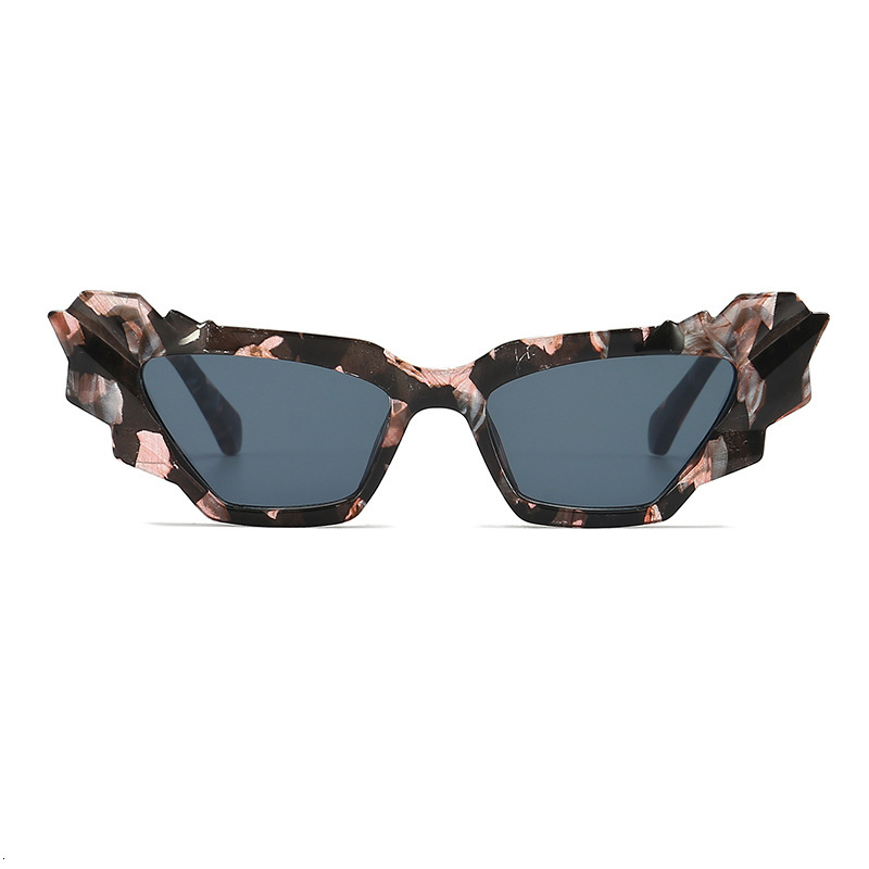Free Shipping New Versatile Personality Irregular Fashion Cat Eye For Women Internet Celebrity Trendy Ins Sunglasses