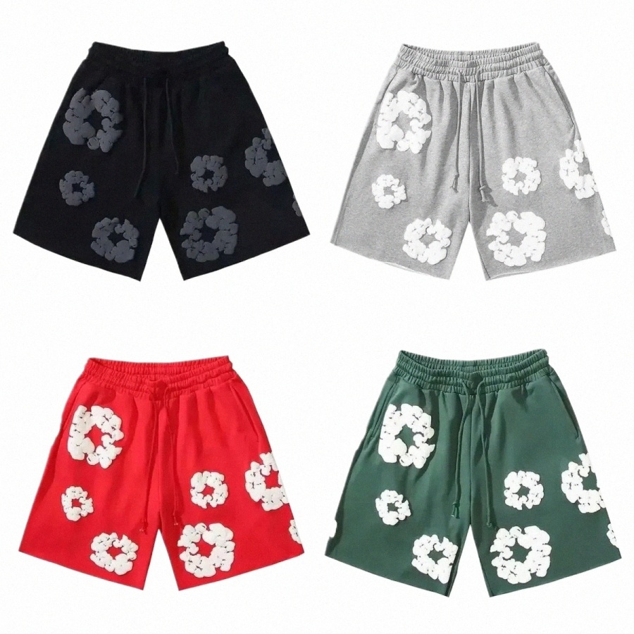 designer Mens denim shorts cotton foam graphics designer shorts mens womens shorts quick drying knee length men designer swim y2Sb#