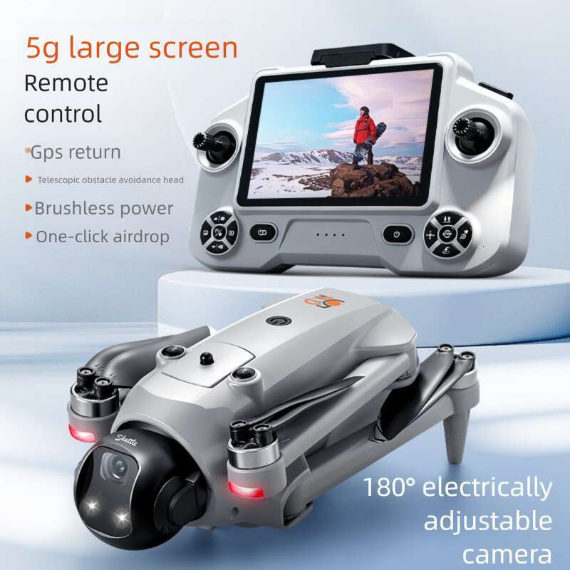 GPS Drone One Key Throw Delivery Brushless Motor Obstacle Avoidance Optical Flow Positioning Screen Control 4K HD Aerial Photography Quadcopter RC Air