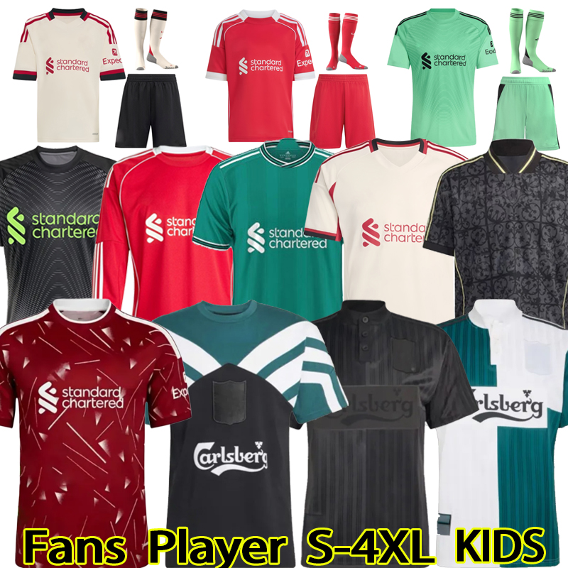 25 26 27 soccer jerseys MAC ALLISTER R-ARNOL WIRTZ EKITIKE GAKPO DARWIN SZOBOSZLAI jersey fans player football shirt Mens Kids Kit sock Full sets 3XL 4 XL