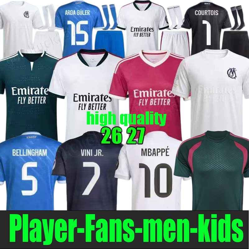 soccer jerseys 3xl 4xl 26 27 MBAPPE 10 BELLINGHAM VINI JR real valverde TRENT GONZALO 2025 2026 football shirt A.CARRERAS Camisetas MaDrIdS men kids ENDRICK HUIJSEN